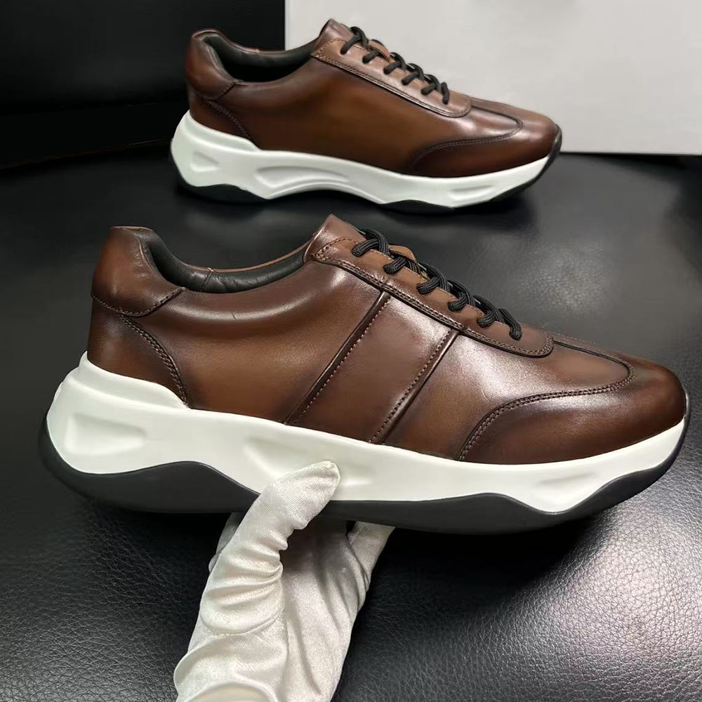 Leather Shoe Polish - Nouvelles baskets décontractées pour hommes 2026