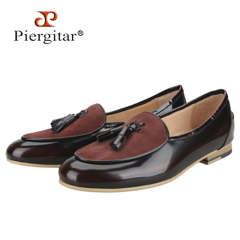 Leather Shoe Polish - Mocassins Piergitar en cuir véritable poli