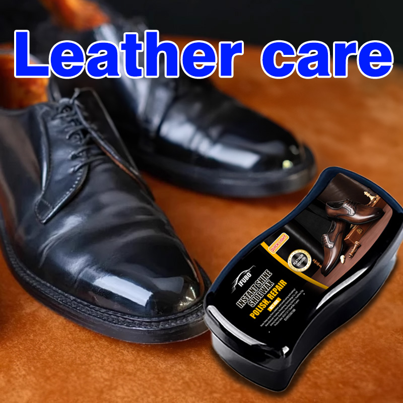 Leather Shoe Polish - Éponge à cirage instantané Ifubo, cire